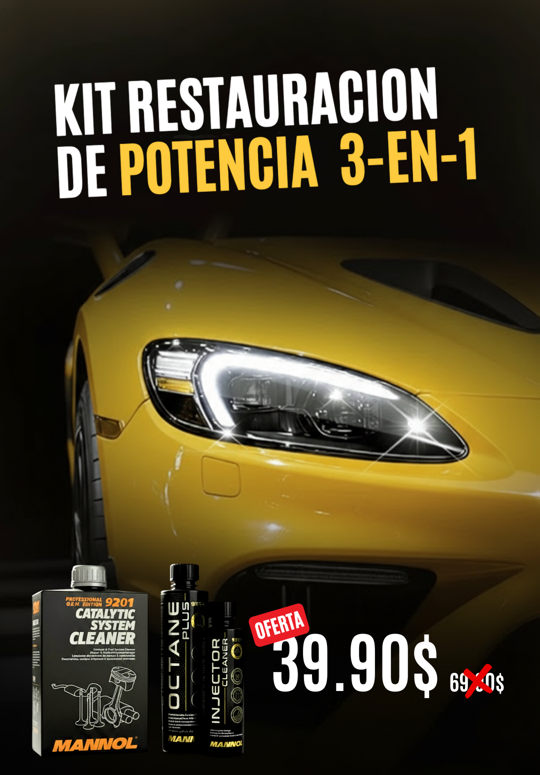 KIT RESTAURACIÓN DE POTENCIA 3-EN-1